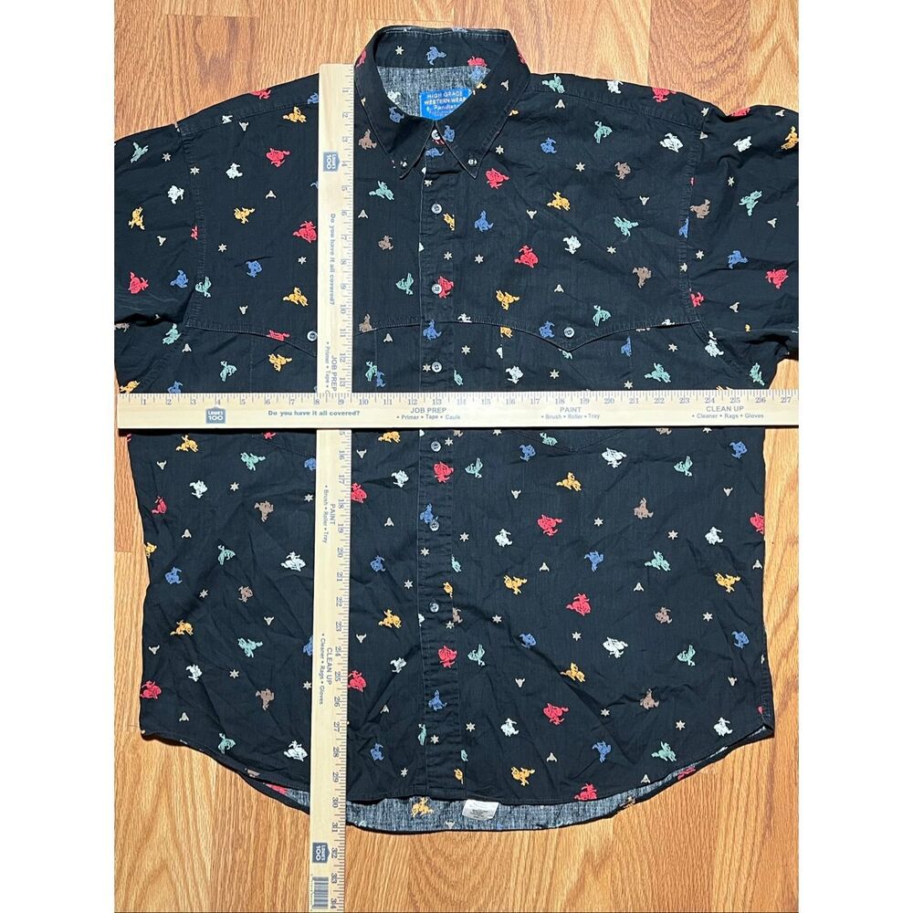 Vintage Pendleton High Grade Western Wear Cowboy AOP Button Shirt XL - Picture 6 of 9